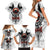 Viking Ravens Family Matching Short Sleeve Bodycon Dress and Hawaiian Shirt Can't Hide Our Warrior Pride - Wonder Print Shop