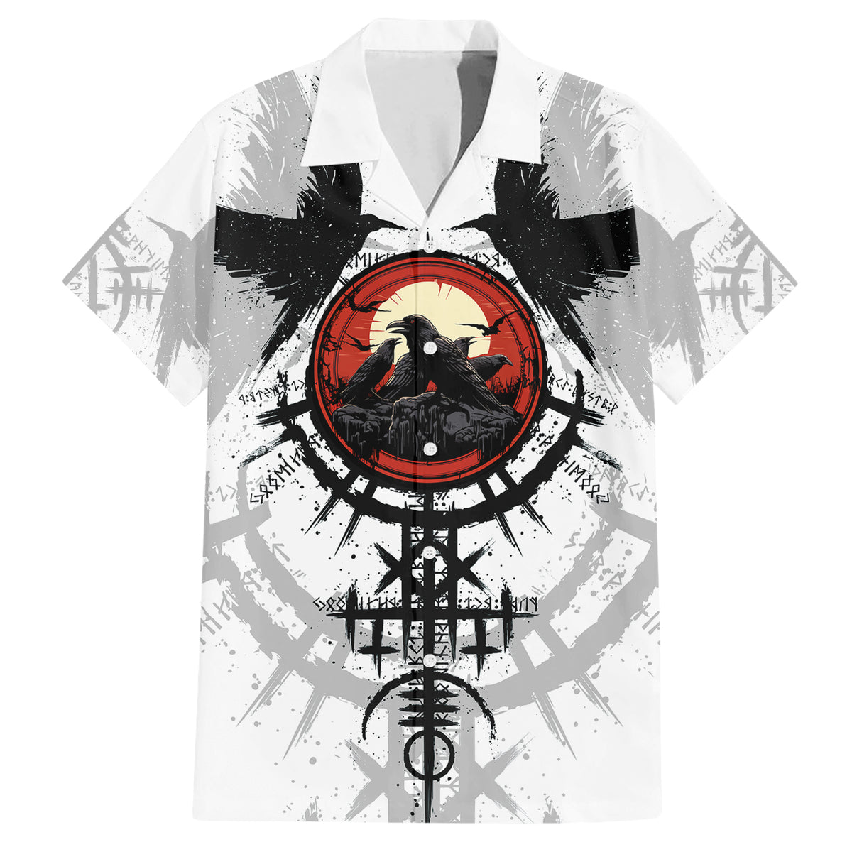 Viking Ravens Hawaiian Shirt Can't Hide Our Warrior Pride - Wonder Print Shop