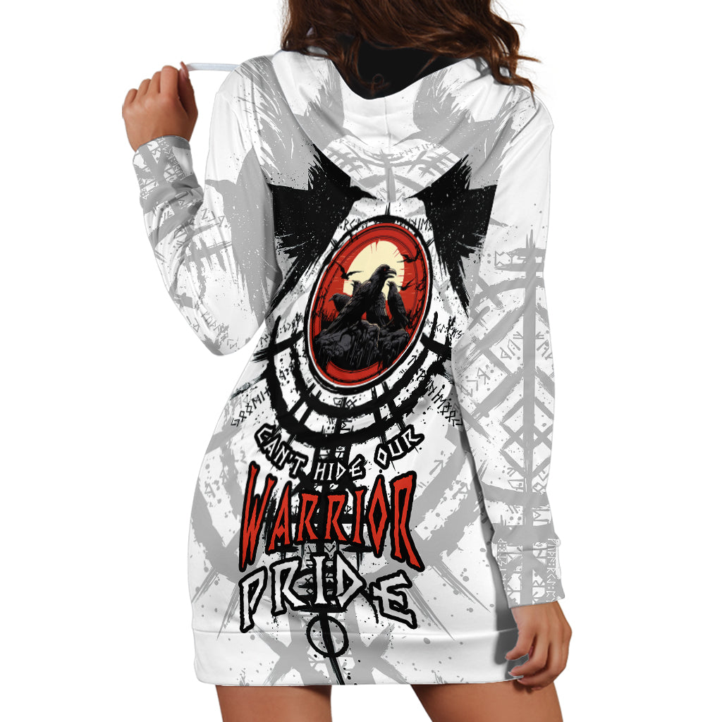 Viking Ravens Hoodie Dress Can't Hide Our Warrior Pride - Wonder Print Shop