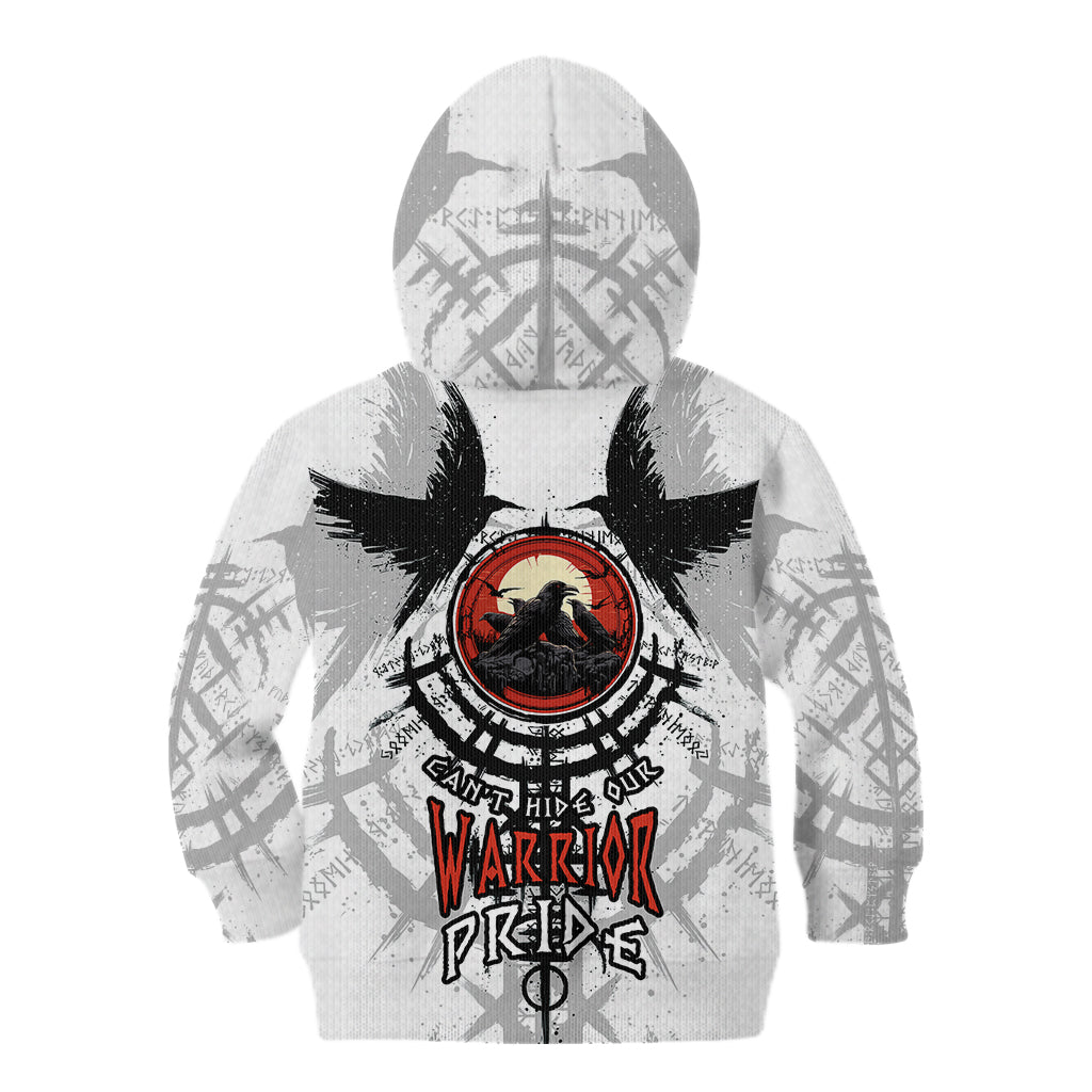 Viking Ravens Kid Hoodie Can't Hide Our Warrior Pride - Wonder Print Shop