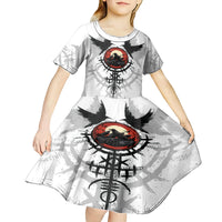 Viking Ravens Kid Short Sleeve Dress Can't Hide Our Warrior Pride - Wonder Print Shop