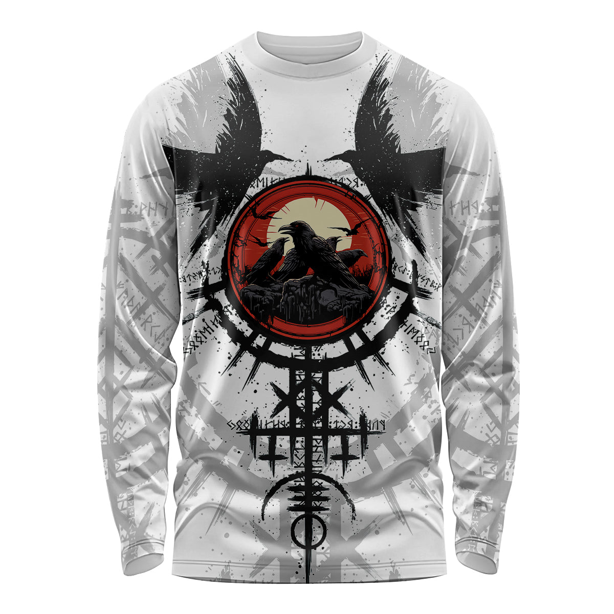 Viking Ravens Long Sleeve Shirt Can't Hide Our Warrior Pride - Wonder Print Shop
