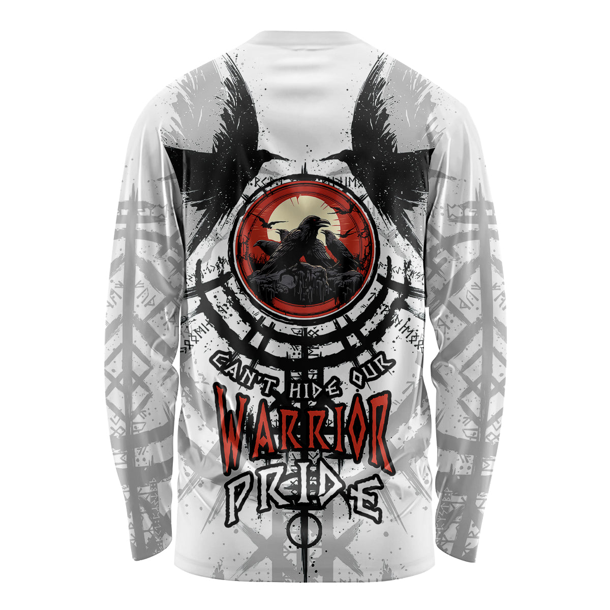 Viking Ravens Long Sleeve Shirt Can't Hide Our Warrior Pride - Wonder Print Shop