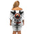 Viking Ravens Off Shoulder Short Dress Can't Hide Our Warrior Pride - Wonder Print Shop