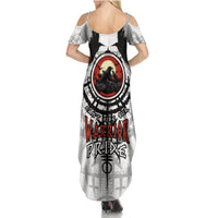 Viking Ravens Summer Maxi Dress Can't Hide Our Warrior Pride - Wonder Print Shop