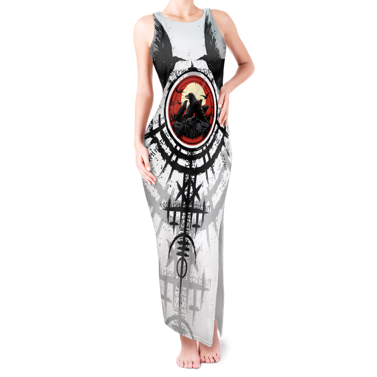 Viking Ravens Tank Maxi Dress Can't Hide Our Warrior Pride - Wonder Print Shop