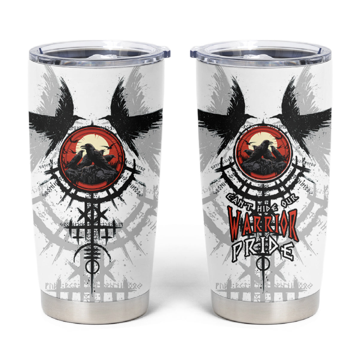 Viking Ravens Tumbler Cup Can't Hide Our Warrior Pride - Wonder Print Shop