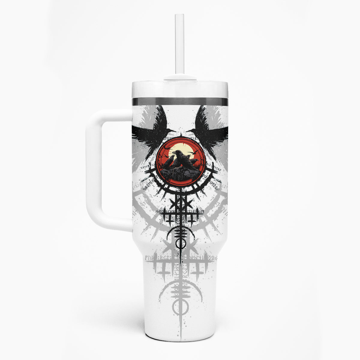 Viking Ravens Tumbler With Handle Can't Hide Our Warrior Pride - Wonder Print Shop