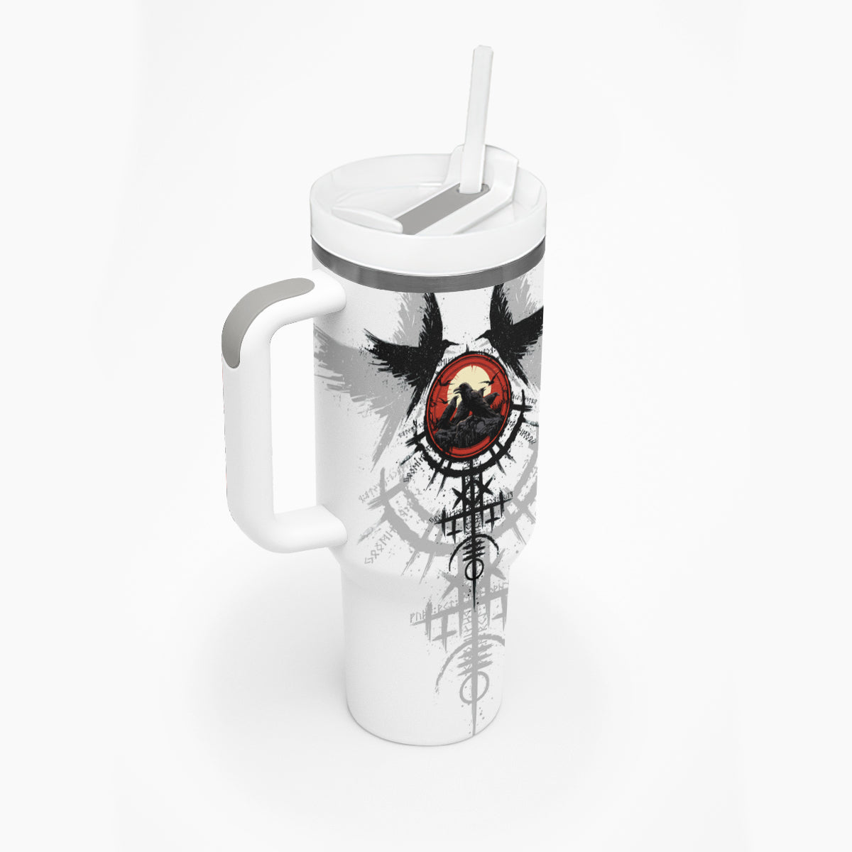 Viking Ravens Tumbler With Handle Can't Hide Our Warrior Pride - Wonder Print Shop