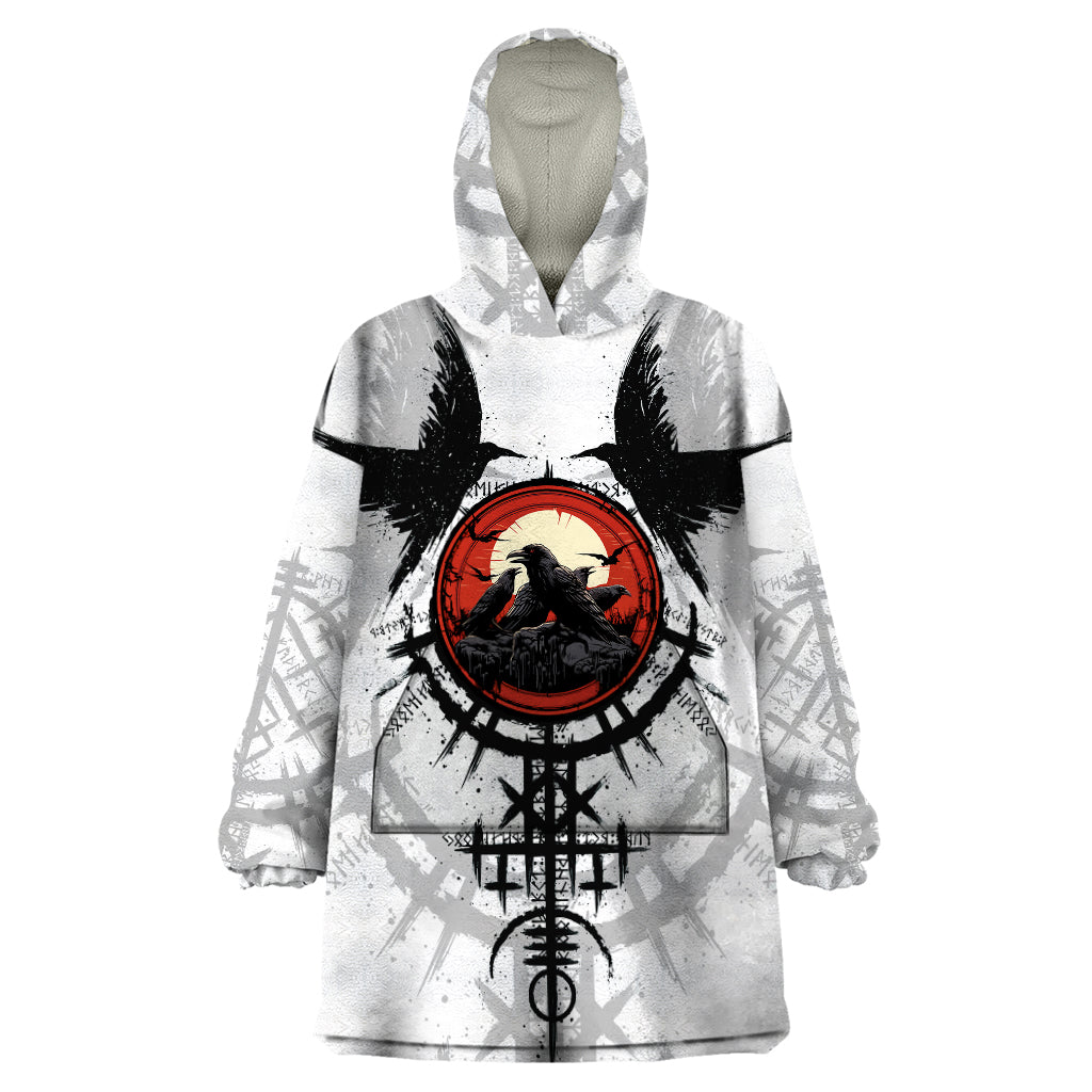 Viking Ravens Wearable Blanket Hoodie Can't Hide Our Warrior Pride - Wonder Print Shop