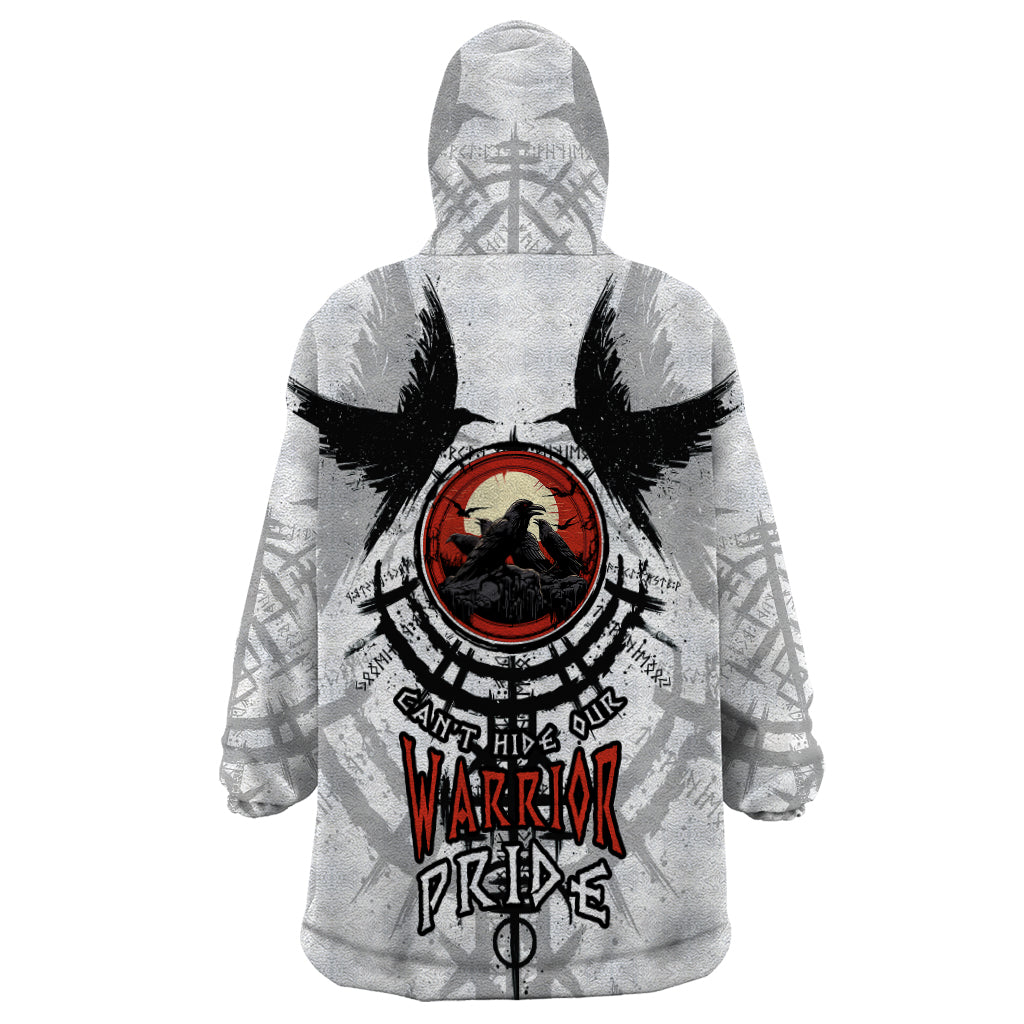 Viking Ravens Wearable Blanket Hoodie Can't Hide Our Warrior Pride - Wonder Print Shop