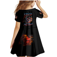 If This Flag Offends You I'll Help You Pack Skull Family Matching Mermaid Dress and Hawaiian Shirt - Wonder Print Shop