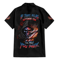 If This Flag Offends You I'll Help You Pack Skull Family Matching Mermaid Dress and Hawaiian Shirt - Wonder Print Shop