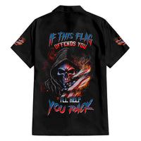 If This Flag Offends You I'll Help You Pack Skull Family Matching Tank Maxi Dress and Hawaiian Shirt - Wonder Print Shop