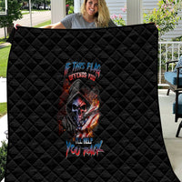 If This Flag Offends You I'll Help You Pack Skull Quilt - Wonder Print Shop