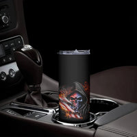 If This Flag Offends You I'll Help You Pack Skull Skinny Tumbler - Wonder Print Shop