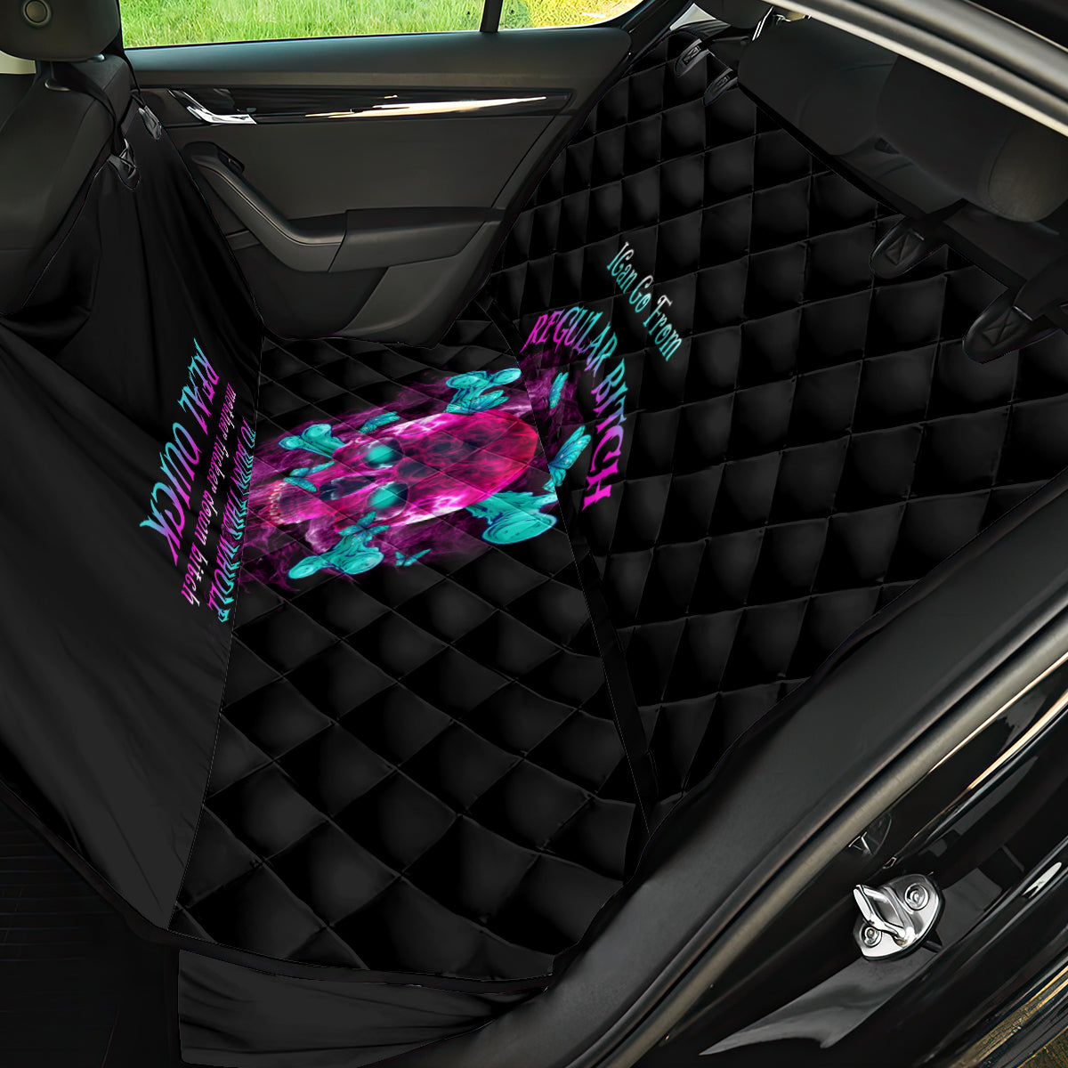 I Can Go From Regular B To Burn Back Car Seat Cover - Wonder Print Shop