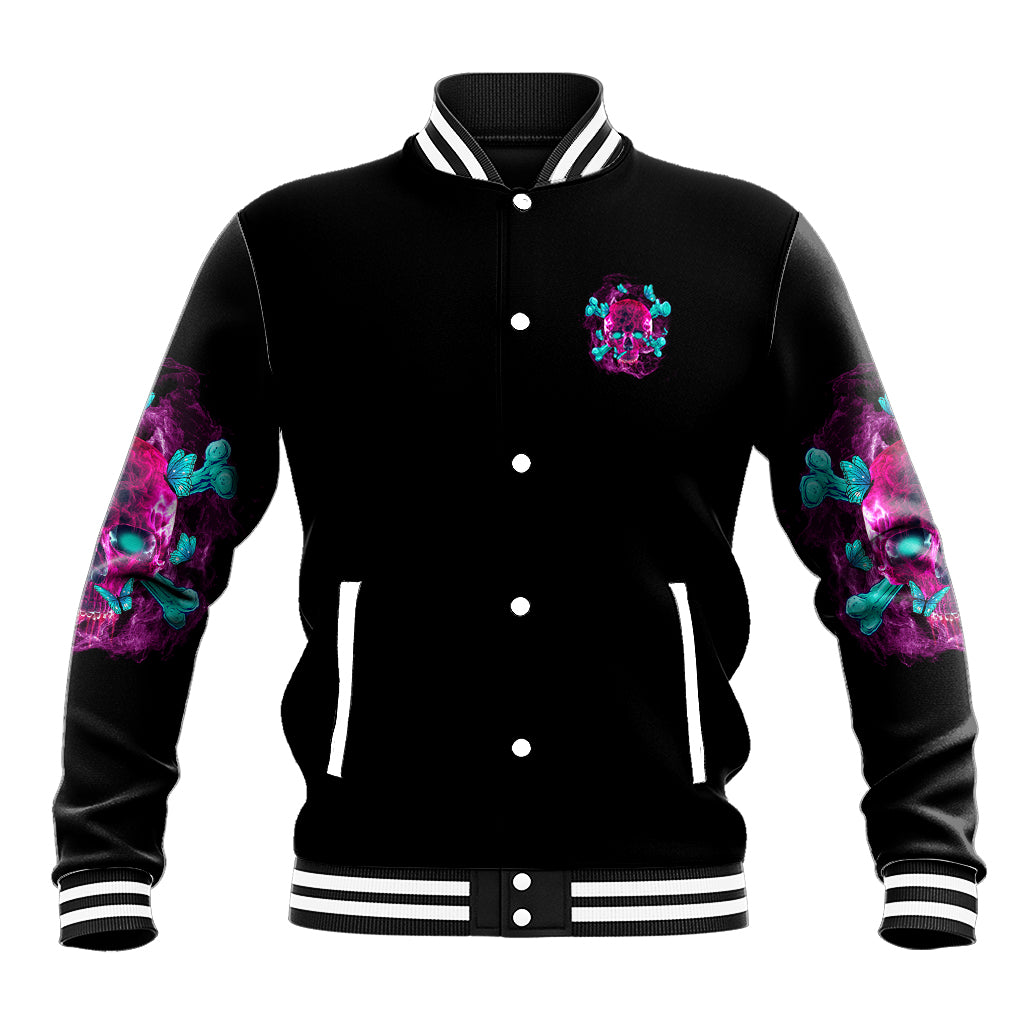 I Can Go From Regular B To Burn Baseball Jacket - Wonder Print Shop