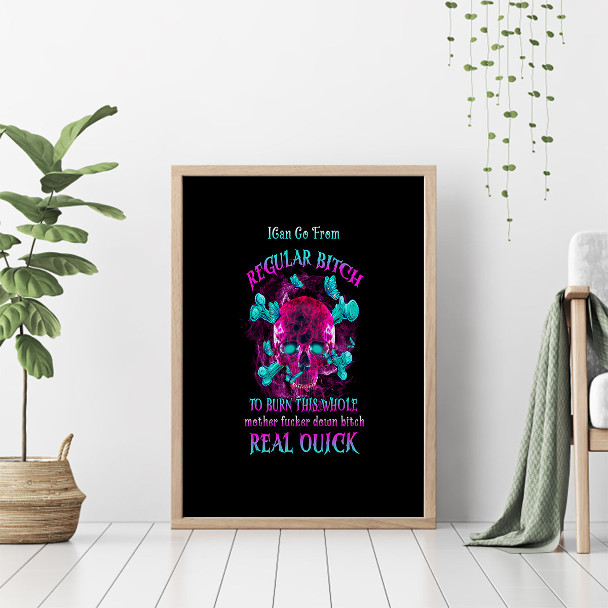 I Can Go From Regular B To Burn Canvas Wall Art - Wonder Print Shop