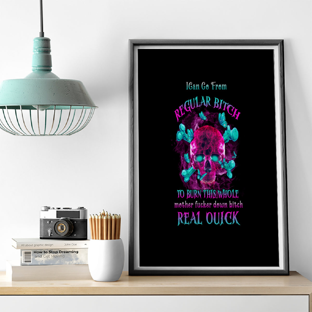 I Can Go From Regular B To Burn Canvas Wall Art - Wonder Print Shop