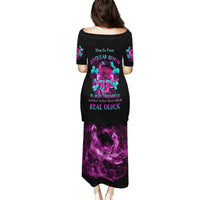 I Can Go From Regular B To Burn Family Matching Puletasi Dress and Hawaiian Shirt - Wonder Print Shop