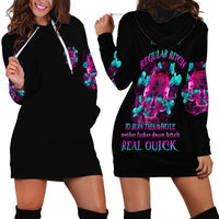I Can Go From Regular B To Burn Hoodie Dress - Wonder Print Shop