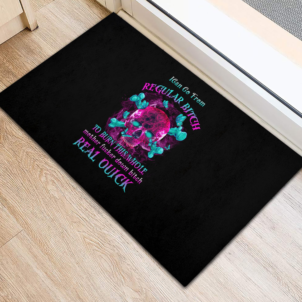 I Can Go From Regular B To Burn Rubber Doormat - Wonder Print Shop