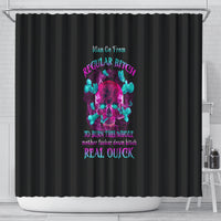 i-can-go-from-regular-b-to-burn-shower-curtain