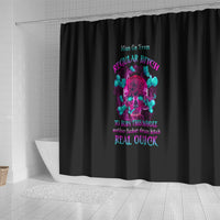 i-can-go-from-regular-b-to-burn-shower-curtain