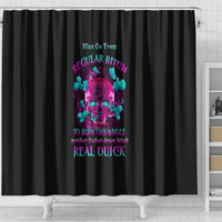 i-can-go-from-regular-b-to-burn-shower-curtain