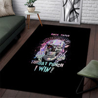 Rock Paper Throat Punch I Win Area Rug - Wonder Print Shop