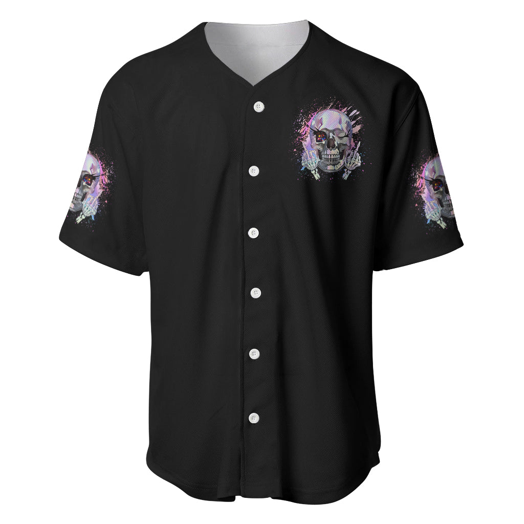 Rock Paper Throat Punch I Win Baseball Jersey - Wonder Print Shop