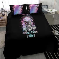 Rock Paper Throat Punch I Win Bedding Set - Wonder Print Shop