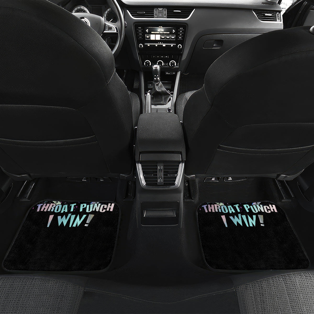Rock Paper Throat Punch I Win Car Mats - Wonder Print Shop
