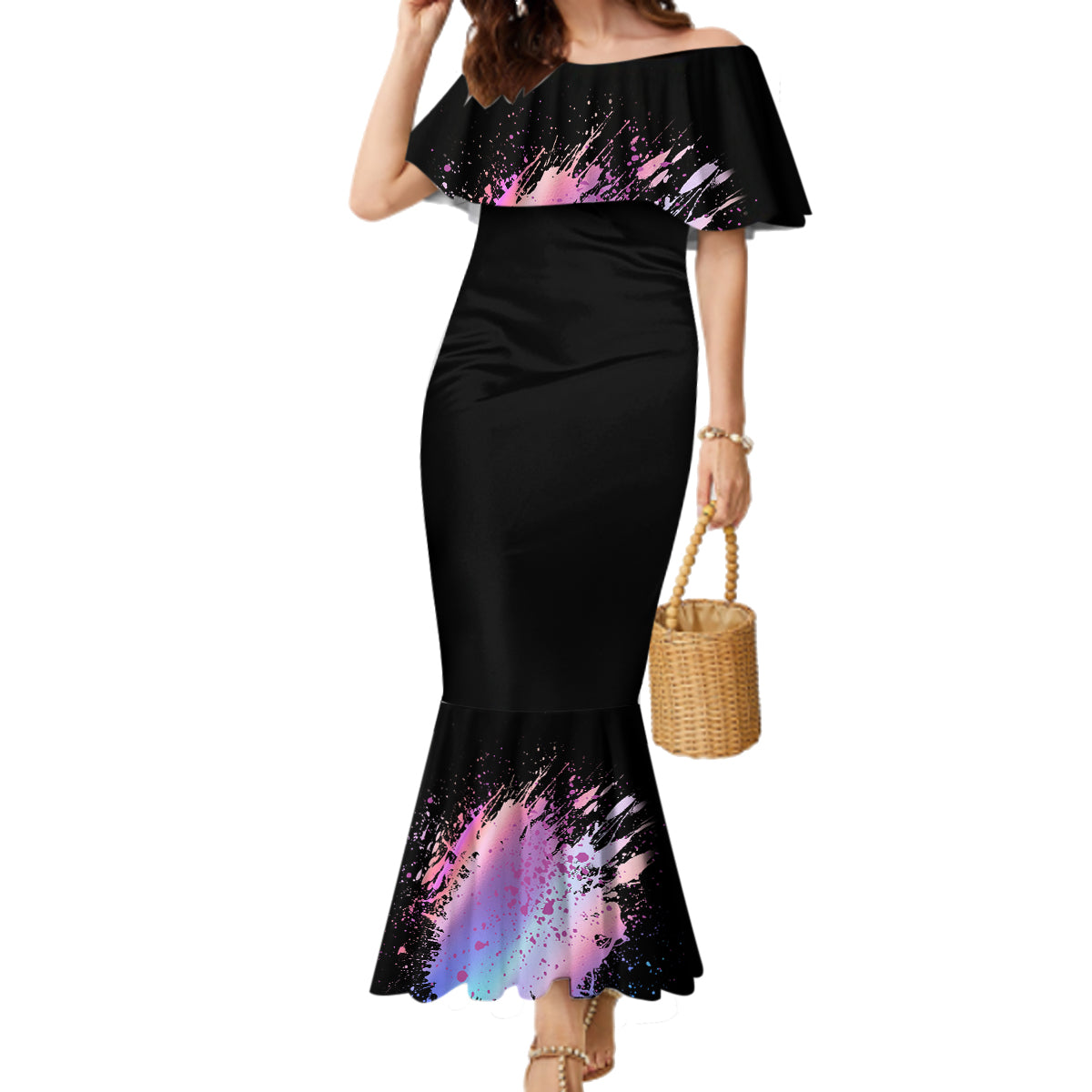 Rock Paper Throat Punch I Win Family Matching Mermaid Dress and Hawaiian Shirt - Wonder Print Shop