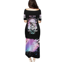 Rock Paper Throat Punch I Win Family Matching Puletasi Dress and Hawaiian Shirt - Wonder Print Shop