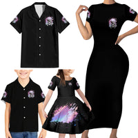 Rock Paper Throat Punch I Win Family Matching Short Sleeve Bodycon Dress and Hawaiian Shirt - Wonder Print Shop
