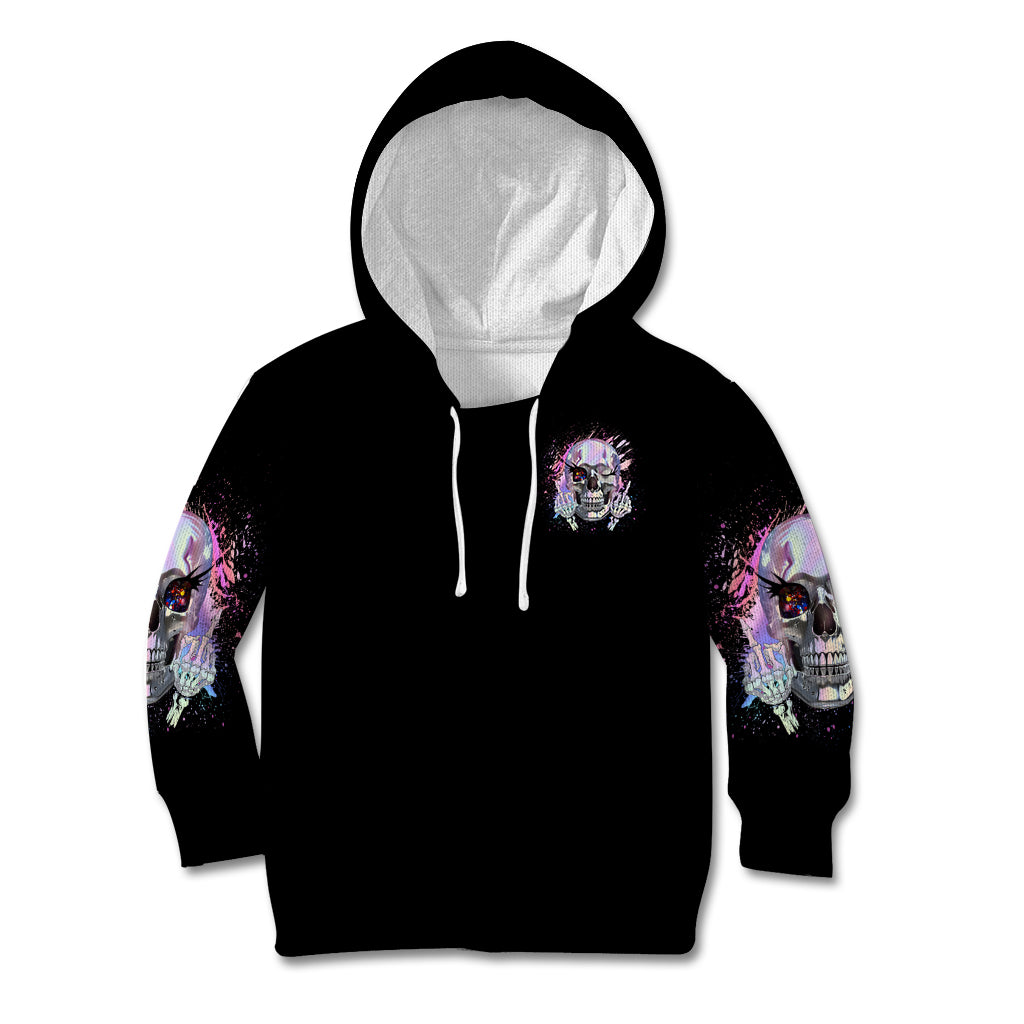 Rock Paper Throat Punch I Win Kid Hoodie - Wonder Print Shop
