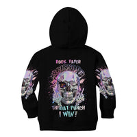 Rock Paper Throat Punch I Win Kid Hoodie - Wonder Print Shop