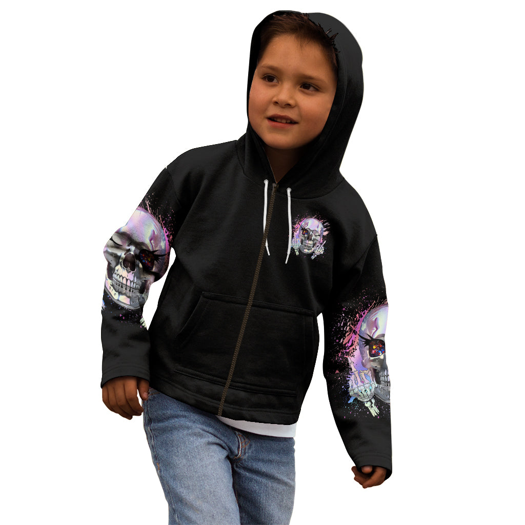 Rock Paper Throat Punch I Win Kid Hoodie - Wonder Print Shop