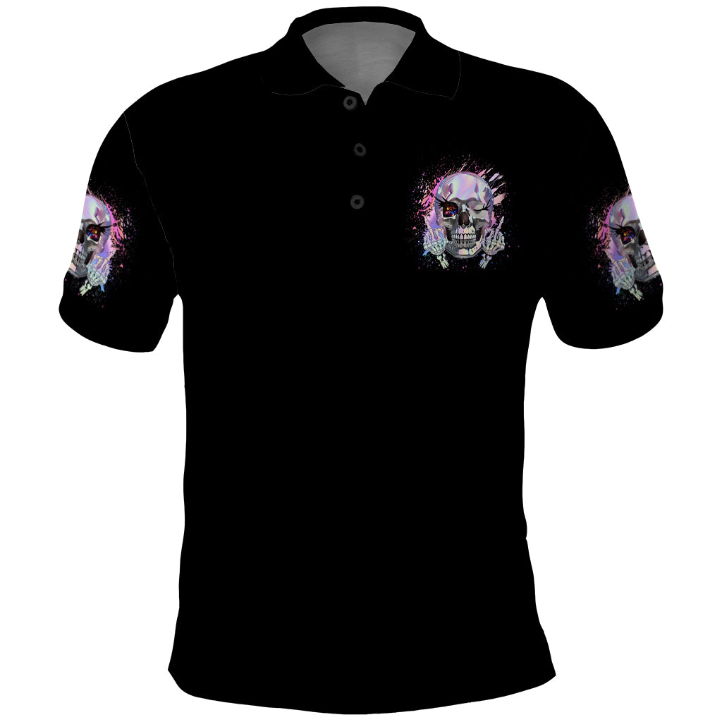 Rock Paper Throat Punch I Win Polo Shirt - Wonder Print Shop