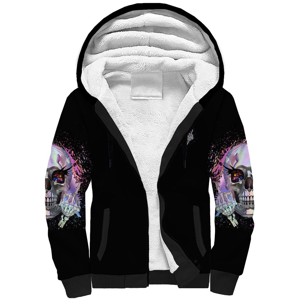 Rock Paper Throat Punch I Win Sherpa Hoodie - Wonder Print Shop