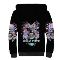 Rock Paper Throat Punch I Win Sherpa Hoodie - Wonder Print Shop