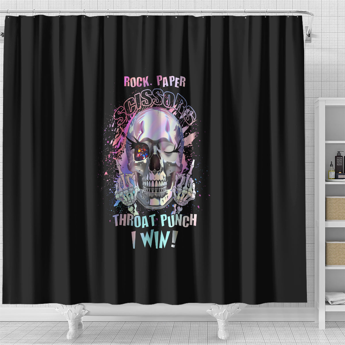 rock-paper-throat-punch-i-win-shower-curtain