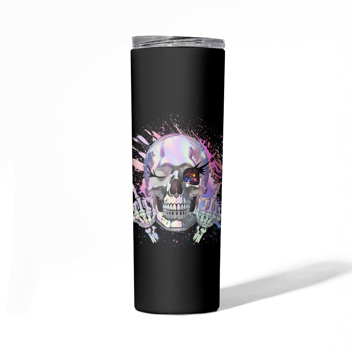 Rock Paper Throat Punch I Win Skinny Tumbler - Wonder Print Shop
