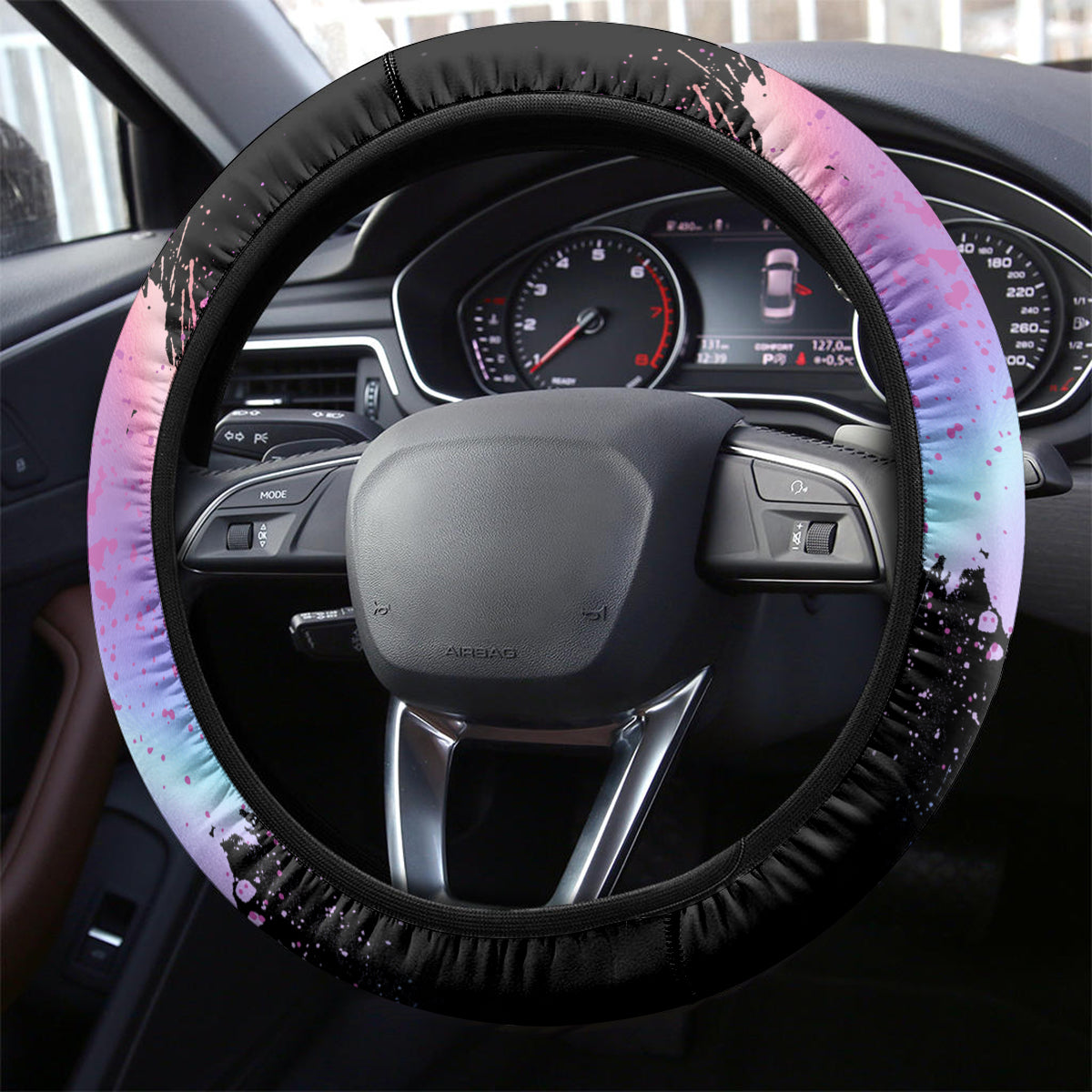 Rock Paper Throat Punch I Win Steering Wheel Cover - Wonder Print Shop