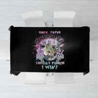 Rock Paper Throat Punch I Win Tablecloth - Wonder Print Shop
