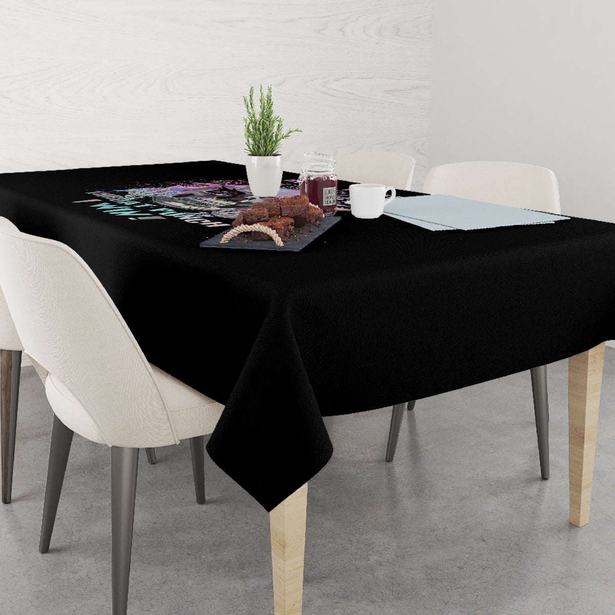 Rock Paper Throat Punch I Win Tablecloth - Wonder Print Shop