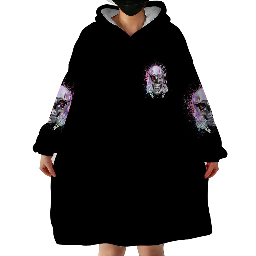 Rock Paper Throat Punch I Win Wearable Blanket Hoodie - Wonder Print Shop