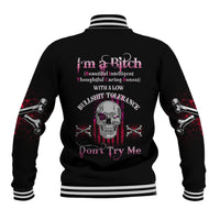 I'm A B Don't Try Me Baseball Jacket - Wonder Print Shop